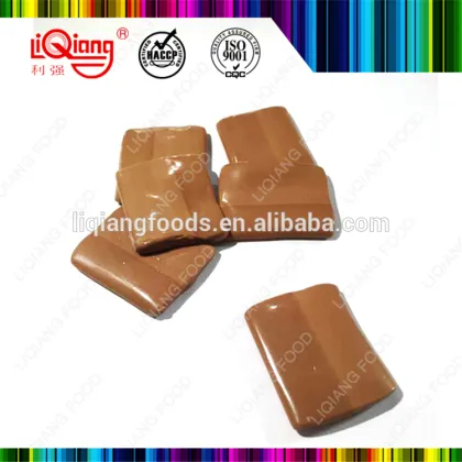 chewy artificial chocolate candy