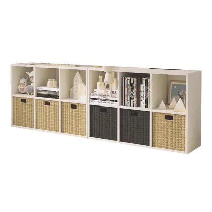 Solid Wood Kids Storage Cabinet & Bookcase - Factory Customization Contemporary Design