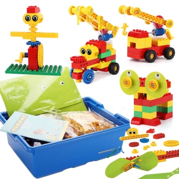 135PCS STEM Learning Building Blocks Set for Kids - Early Simple Machines Education Toy 9656