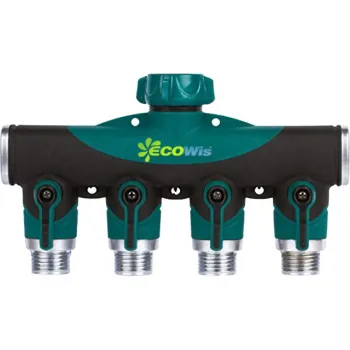 Heavy Duty 2 Way Garden Hose Splitter Y Valve Connector