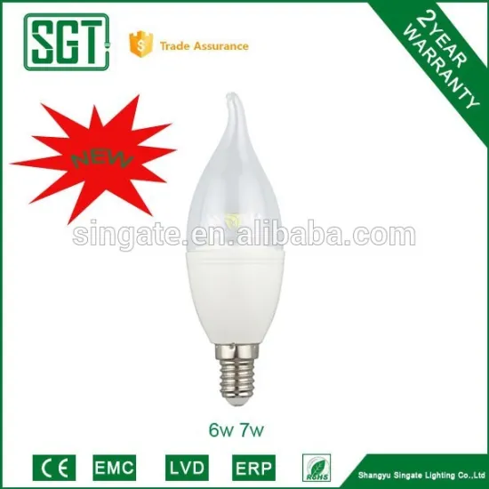 C37 led candle bulb 5w 6w 7w candle light