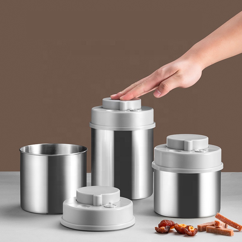 stainless steel airtight canister