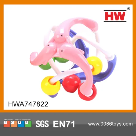 ABS Safety Plastic Toy Ball Colorful Cartoon Dolphins