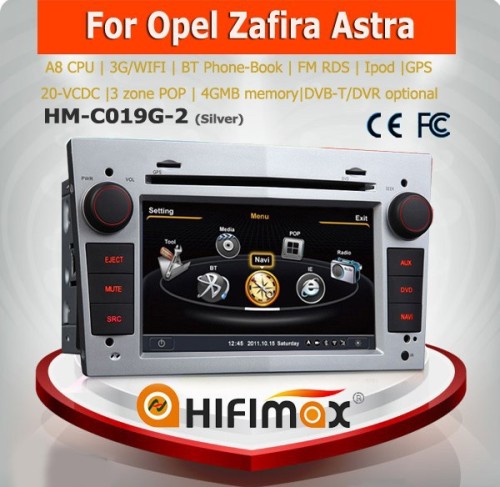 Hifimax 2 din opel zafira car radio gps opel zafira dvd gps navigation for zafira opel