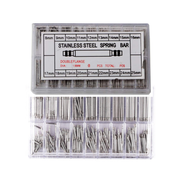 Professional Pack of 180/270/360pcs Watch Band Spring Bars in Stainless Steel, Diameter 1.5mm, Compatible with Wrist Sizes 8-25mm