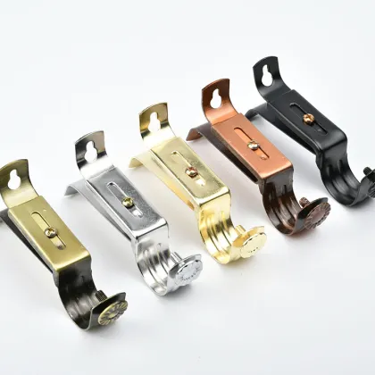 High-Quality Metal Curtain Rod Bracket - Single Roman Curtain Rod Accessories