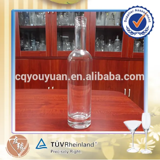 cork lid 375ml 700ml 750ml 1000ml bordeaux high flint clear glass wine bottles