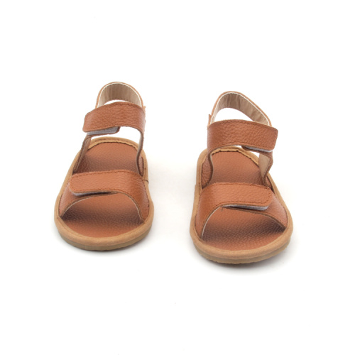 High Quality Leather Rubber Hard Sole Sandals