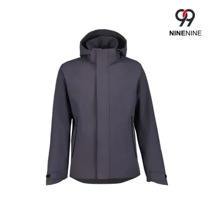 Men Storm Flap Hooded Waterproof Jacket