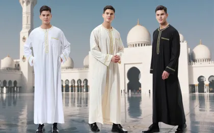 2025 Ramadan Islamic Men's Clothing: Kaftan Maxi Shirts and Thobes in Dubai