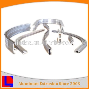 6000 Series Light Anodized Curved Aluminium Extrusion Profile with Machining