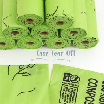 biodegradable dog poop bags for dogs on roll with dispenser