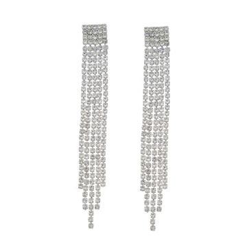 Fashion Holiday Diamond Kolczyki - Bling Bling Long Crystal Rhinestone Wedding Party Fręgowe kolczyki