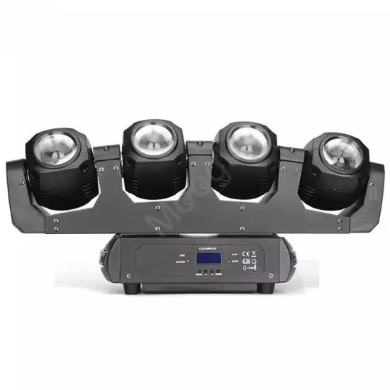 DMX LED Moving Head Beam Stage Light - 4 Heads 4X32W RGBW