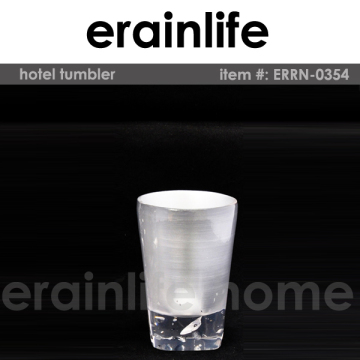 Erainlife elegance style ERRN-0354 silver color resin tumbler/mug