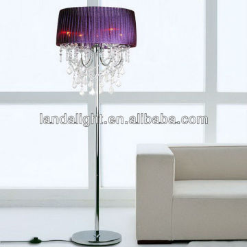 crystal decoration standing floor lamp