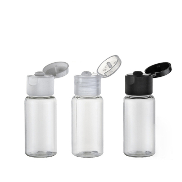 15ml Mini Transparent Plastic Bottle with Flip Top Cap - In Stock for Travel