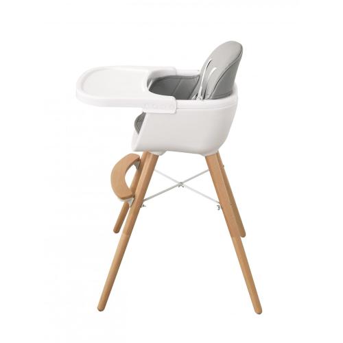 Chaise haute pour bébé avec plateau et pieds réglables