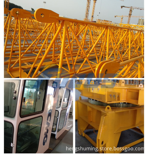 12 Ton New Tower Crane T-7018: Fully Automated Construction Equipment with Automatic Erection and Flat Head Design