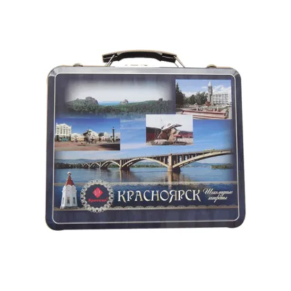 Metal food grade suitcase  tin can