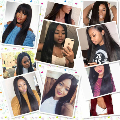 Straight Human Hair Bundles 100% Unprocessed Remy Hair