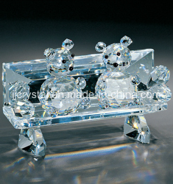 Crystal Glass Mouse for Holiday Gifts or Wedding Gifts