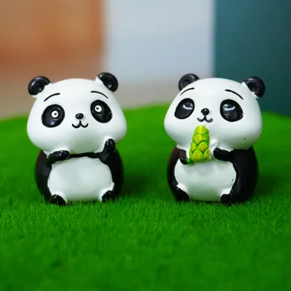 Cute Cartoon Resin Panda Aquariums & Accessories