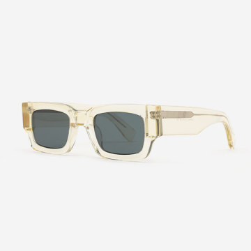 Square Shape Acetate Unisex Sunglasses