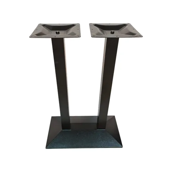 Sleek Cast Iron Rectangular Base Indoor/Outdoor Table Frames