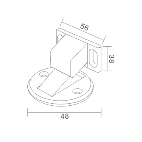 Hochleistungsmetall -Türklemme mit verstecktem Boden