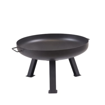 Outdoor Backyard Patio Garden Outdoor Round Wood-Burning Fire Pit Bowl With Handle