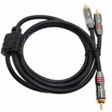 Audio RCA Cable, RCA Plug to 2 RCA Plug