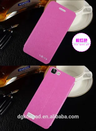 Fancy leather flip mobile phone cover case for vivo v1