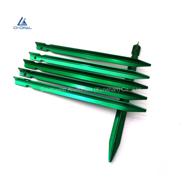 18cm Aluminum Prismatic Tent Stakes for Outdoor Traveling Tents