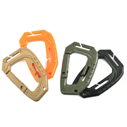 Tactical Molle Plastic Hook Carabiner for Outdoor Hiking