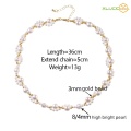 Luxury Pearl Beads Necklace 18k Gold Plated