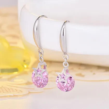 925 Sterling Silver Earring Hooks Star Earrings