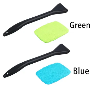 1Pcs Detachable Window Brush Microfiber Wiper Cleaner Cleaning Brush with Cloth Pad Car Auto Cleaner Cleaning Tool Brush