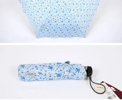 Rain Summer 3 Folding Umbrella Open Pretty Unique Fashion Fold Umbrella