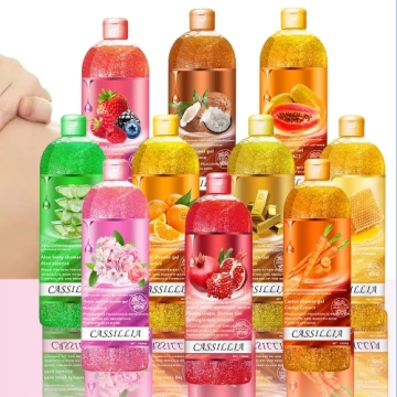 Refreshing Herbal Body Wash with Fruit Smell, Exfoliating Vitamin E & Glycerin, 1000ml