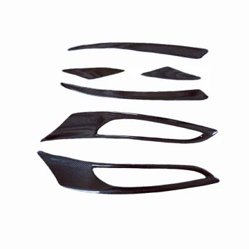 High Quality Carbon Fiber M-Style Hood Vent Leaf Panel Decorative Strip 6-Piece Set for 2017-2020 Ferrari 812 Body Kit