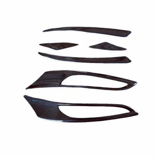 High Quality Carbon Fiber M-Style Hood Vent Leaf Panel Decorative Strip 6-Piece Set for 2017-2020 Ferrari 812 Body Kit