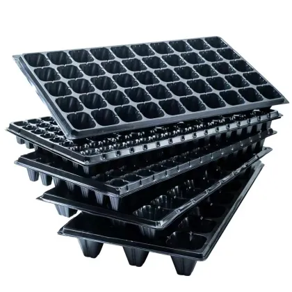 Greenhouse Seed Planting Trays: 72/128/200 Cell Nursery Plastics for Plant Growing Pots