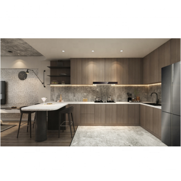 Archi mobili da cucina a melamina in legno massiccio: design di mobili in stile americano