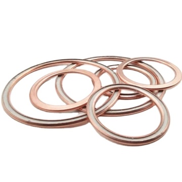 WS-SEALS OEM Flat Red Copper Washer Coated Gasket