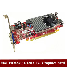 Original graphics card for Lenovo desktop MSI V215 HD5570 1G 128bit DDR3 VGA HDMI full height bezel 11011929 free shipping