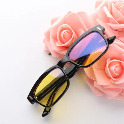 Gaming Glasses Computer Glasses Anti Blue Rays Men Retro Spectacles V Night Vision Glasses Myopia Reading Spectacle Frame