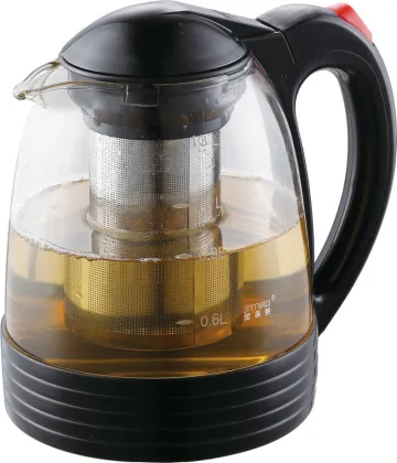 borosilicate glass tea sets ,three colors available,glass tea pot with infuser