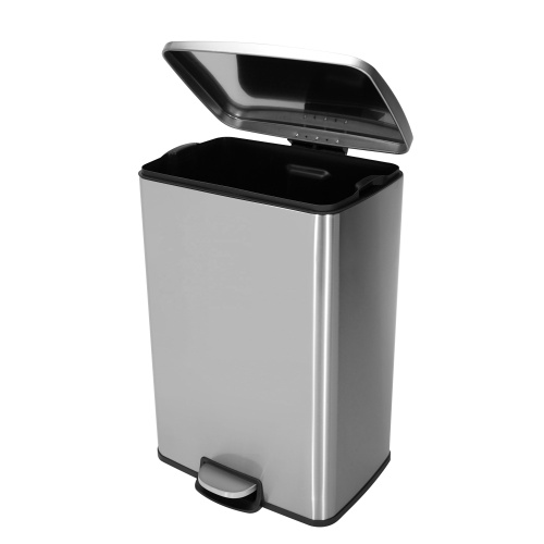 Rectangular Modern Stainless Steel Pedal Garbage Bin