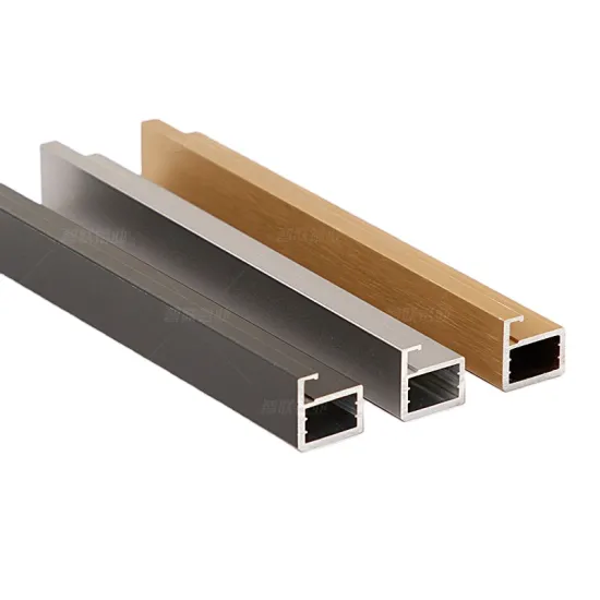 Aluminum Profiles for Kitchen Cabinet Door Frames and Glass Wardrobe Applications